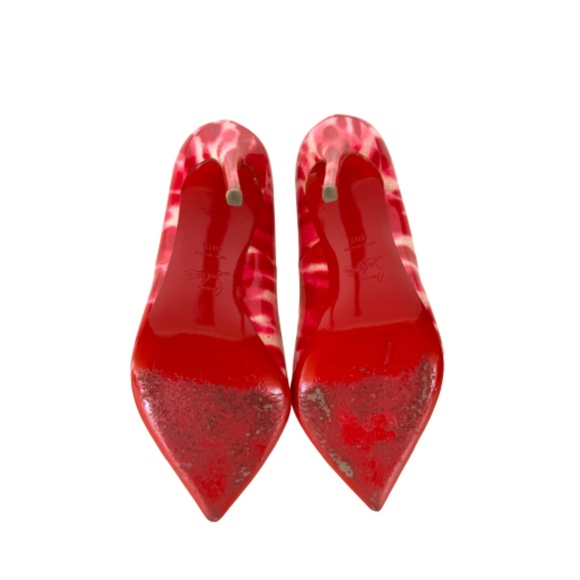 Christian Louboutin Pigalle Follies 120 Patent Glittart Shocking Pink - Picture 6 of 6